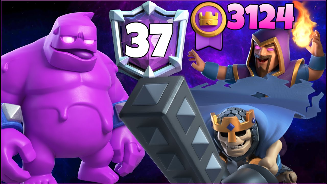 3124🥇with Elixir Golem Deck.!