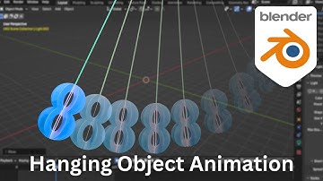 how to create Realistic Hanging Object Simulations in blender | blender tutorial