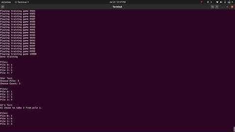 CS50 AI Project 4 Nim