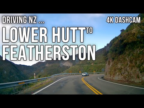 Driving New Zealand: Lower Hutt to Featherston 4k