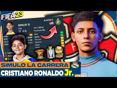 CRISTIANO RONALDO Jr. en FIFA 23 Modo Carrera LITE!!