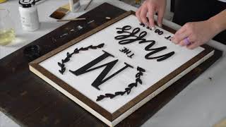 DIY Custom Family Sign Craft - Trailer