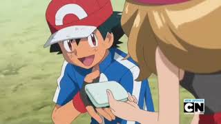 ash meets serena for the first time in pokemon xy cute moments