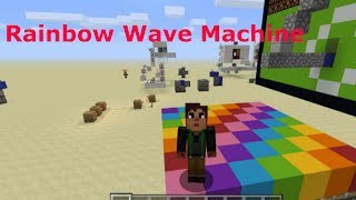 Minecraft-Redstone Rainbow Wave Machine-Tutorial