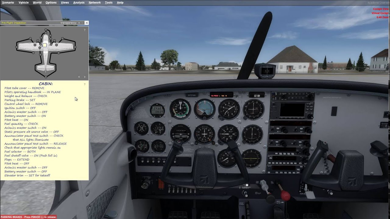 First Impression A2A Cessna 172 (P3D) Preflight & Engine Start YouTube