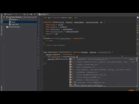 Angular Js | 03 Writing Controllers & Services | 09  Services   Specific Types