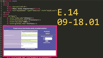 20. Praktyczny egzamin e14 Arkusz - E.14-09-18.01 (JavaScript) 2018 #e14 #ee09
