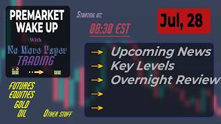 Premarket Trading Wake-Up | 07/28/2026 | Futures-Equities-ES-MES-News-Key Levels