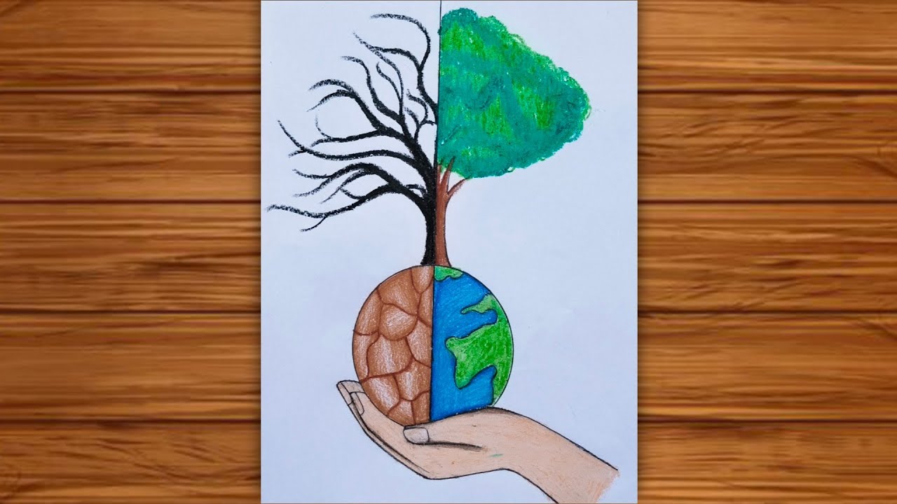 World environment day 2025 drawing|how to draw environment day special|easy drawing with pencil