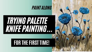 How to paint with a palette knife | Easy Palette Knife painting in Acrylic