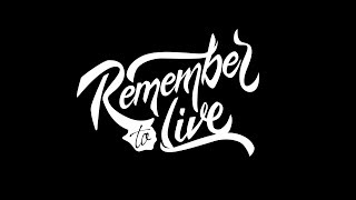 Step by Step Lettering Remember to Live using Inkscape
