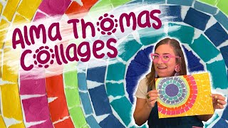 Alma Thomas Collage for Kids - Step by Step Lesson!