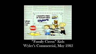 Wylers Sugar-Free Commercial (The Family Circus Kids), May 1985