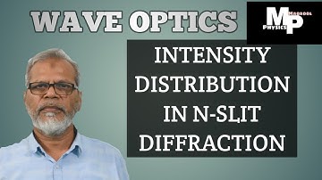 #21 INTENSITY DISTRIBUTION IN N-SLIT DIFFRACTION | #optics