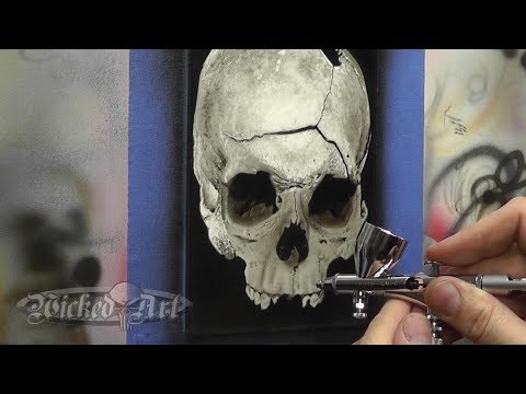 Airbrushed Skull - YouTube