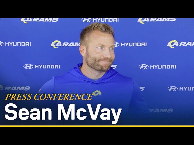 Sean McVay Reacts To The First Few Days Of OTAs u0026 Gives An Injury Update On Kyren Williams class=