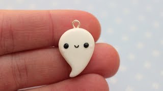 Clay Halloween Ghost Charm Tutorial!