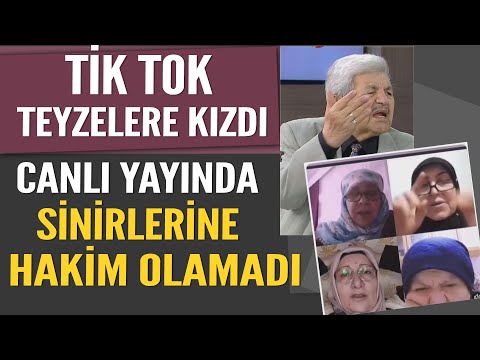 Tik Tok Teyzelere kızdı, canlı yayında sinirlerine hakim olamadı!!!