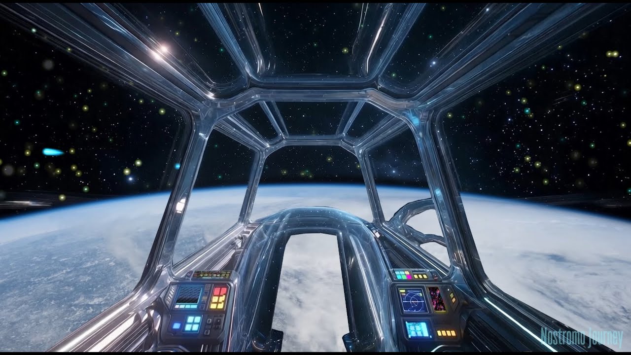 Nostromo Quiet Decks 🌌🚀 | Ambient Space Soundscape for Sleep & Concentration | 4K