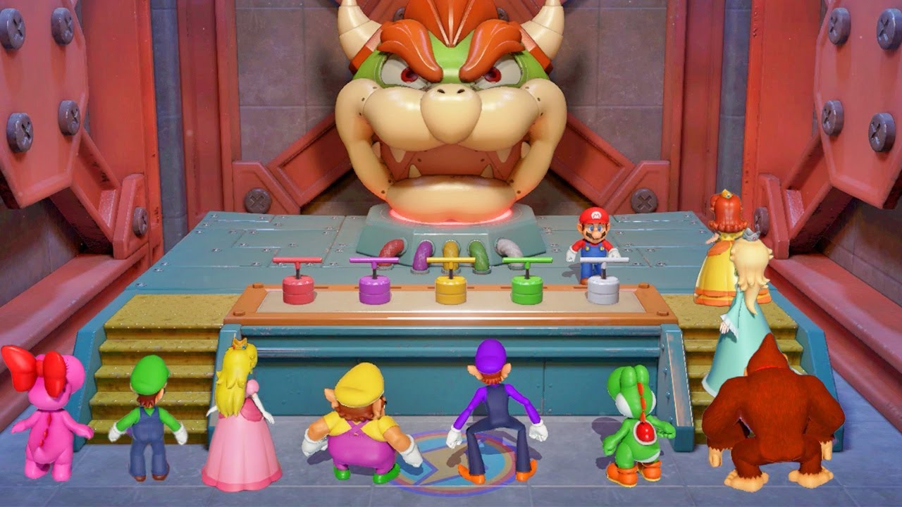 Mario Party Superstars - Mario vs All Characters in Bowser's Big Blast (Master Difficulty)