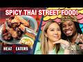 INSANELY Spicy Thai Street Food! Boat Noodles + Chicken Wings with Denzel Curry | Heat Eaters