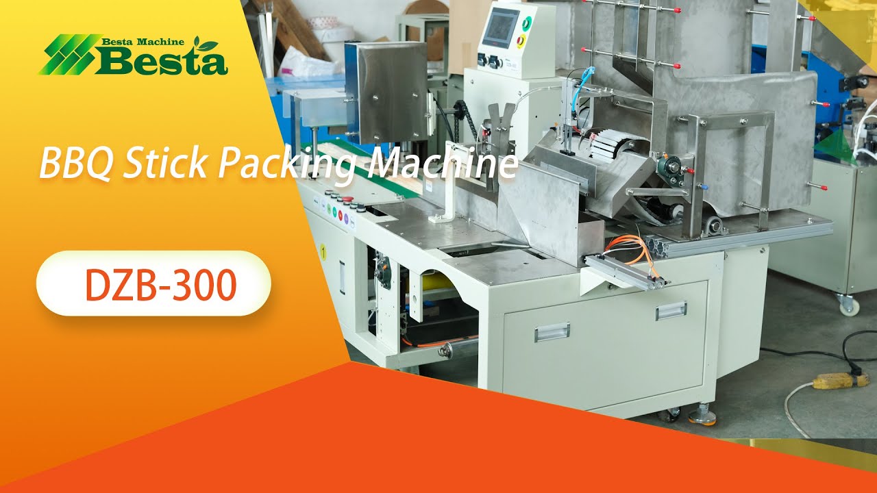 BBQ Stick Packing Machine, Skewer Packing Machine - YouTube