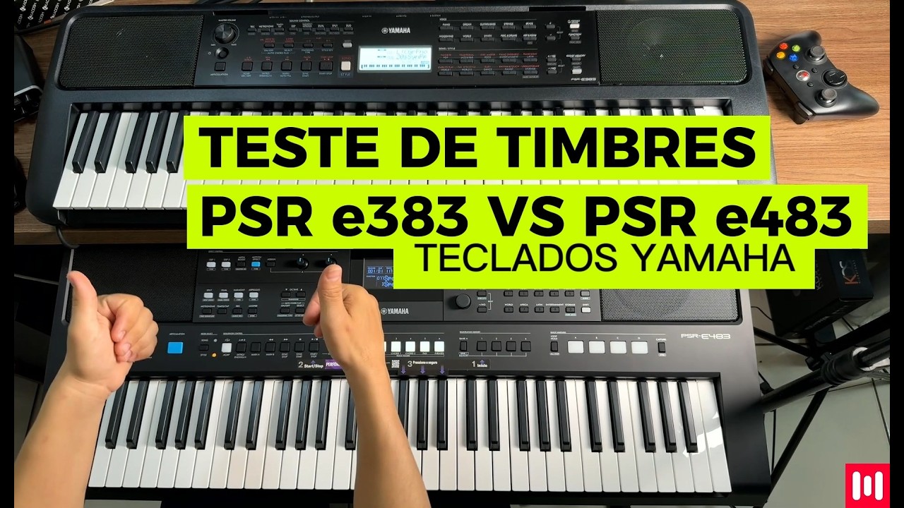 Comparando Timbres | Yamaha PSR-E383 vs PSR-E483 | Test Sounds NO TALKINKG #tecladoyamaha