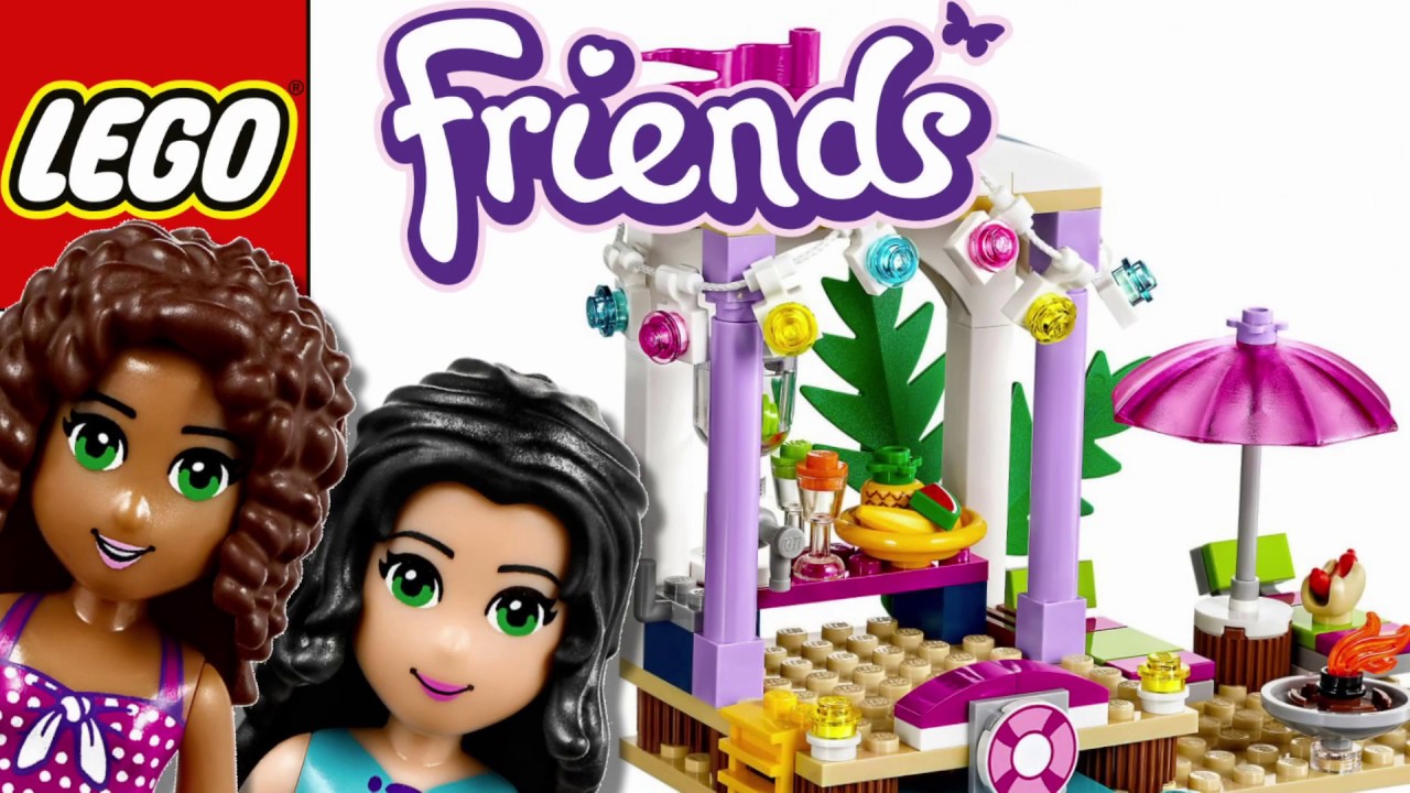 LEGO FRIENDS Playset Unboxing and Speed Build - Friends 4 Life Fun Adventure with boat at beach P5