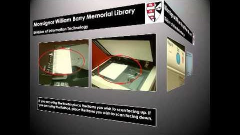 Barry University - Library Services Tutorial: Scanning Instructions