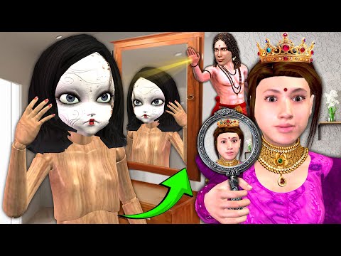 Lakdi Ka Bhoot | Jadui Aaina Magical Mirror Moral Stories Comedy Video | Hindi Kahani Hindi Stories