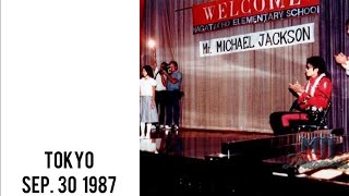 Michael Jackson - Visiting Nagatacho Elementary School (September 30, 1987)