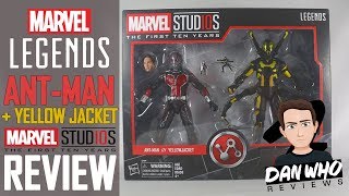 Marvel Legends Antman U0026 Yellow Jacket Marvel Studios 10th Anniversary Action Figure Review