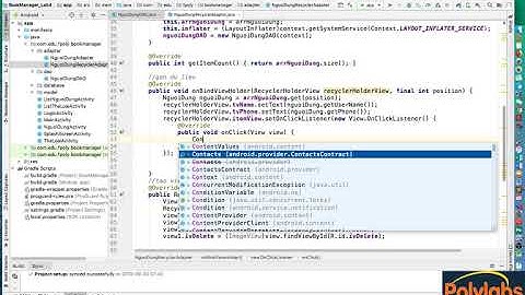 Lập trình Android - v4.2 - Truyền dữ liệu qua ItemView của recycler view trong android