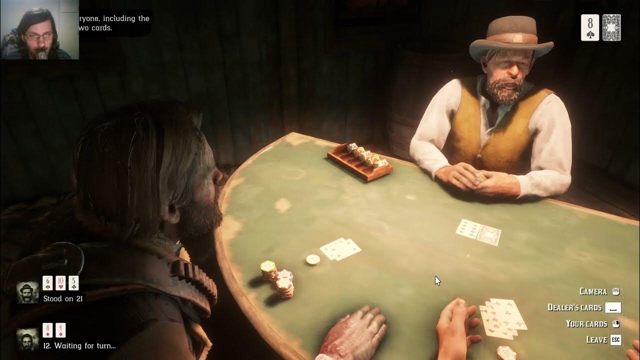 RDR2 - Gambler Challenge 2/3 / Blackjack / Win The Hand 5 Times / Win 3
