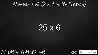 Number Talk #9 (2 x 1 multiplication)