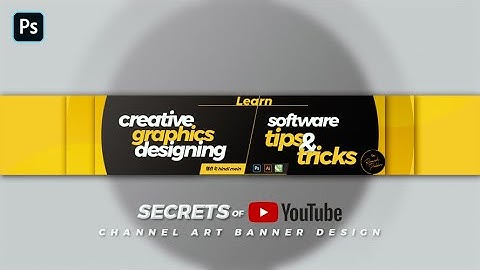 How to Make a YouTube Banner (YouTube Channel Art) Design in Photoshop | यूट्यूब बैनर कैसे बनाये