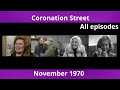 Coronation street  november 1970