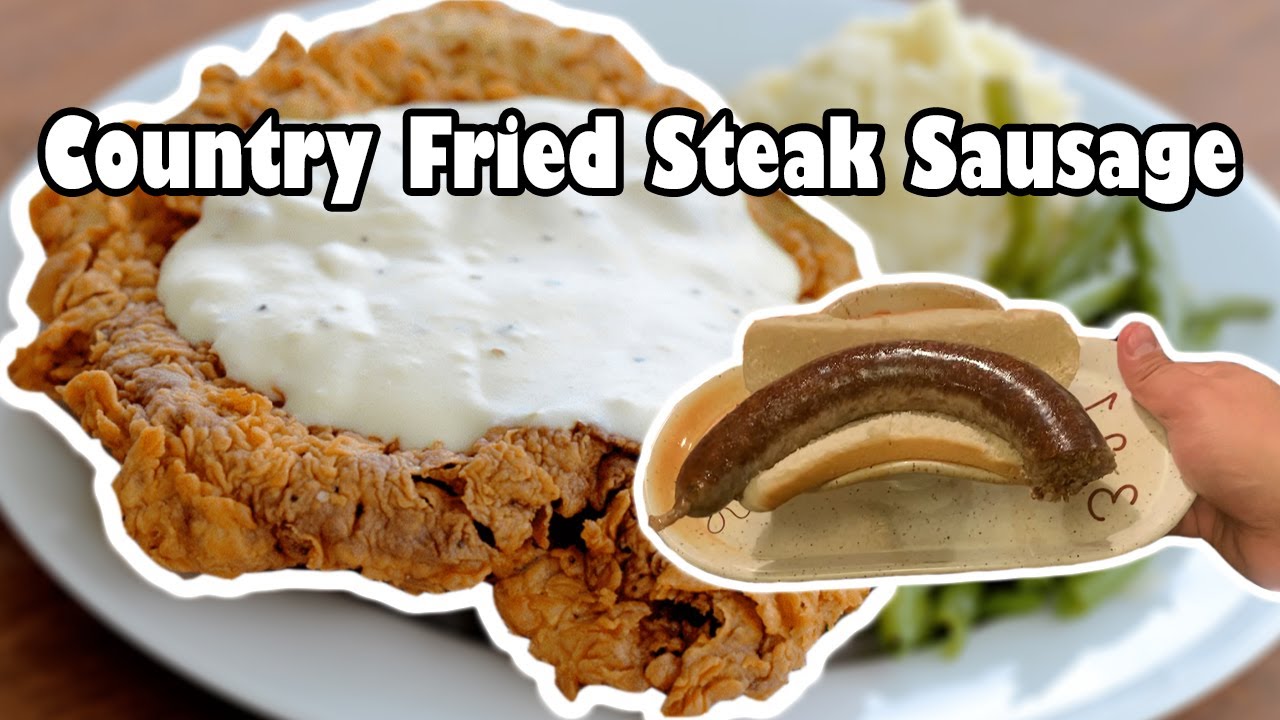 Жареные колбаски из стейка по-деревенски