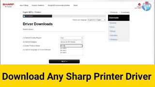 How To Download and Install Sharp Printer Drivers from the Web (All Model) screenshot 2