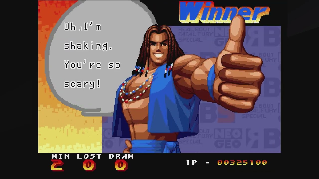 Real Bout Fatal Fury Special (Xbox One) Arcade as Bob Wilson