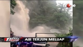 MENCEKAM! Detik-detik Air Terjun Lembah Anai Meluap