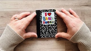 ✂️Mini Comp Book Glue Book #2 • Removing Pages & Adding Backgrounds