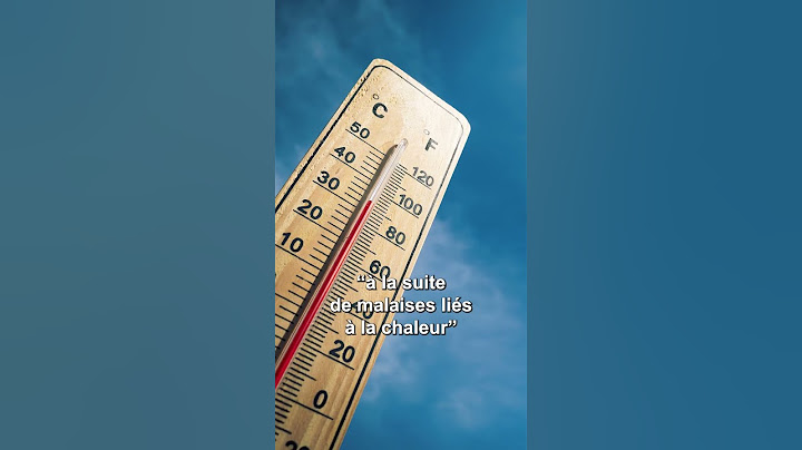 Canicule : deux personnes ont perdu la vie