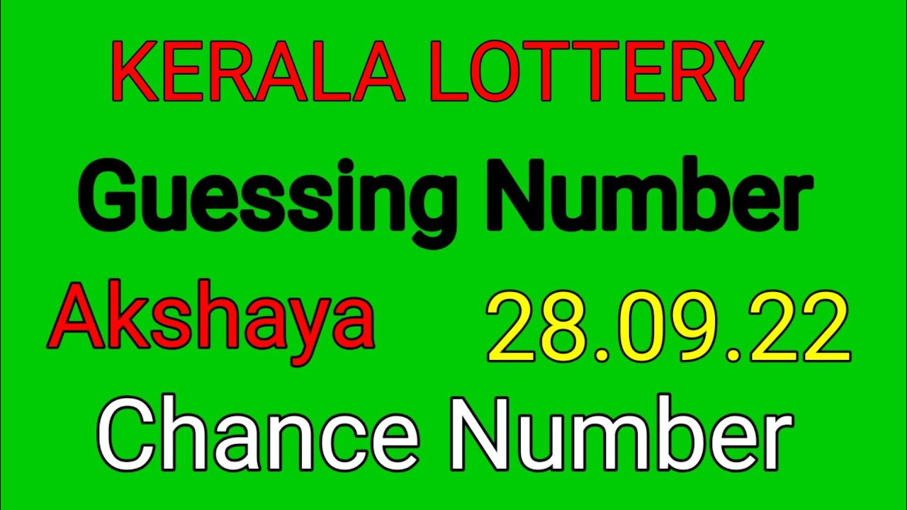28/09/22 Kerala Lottery Guessing Number Kerala Lottery Result Today