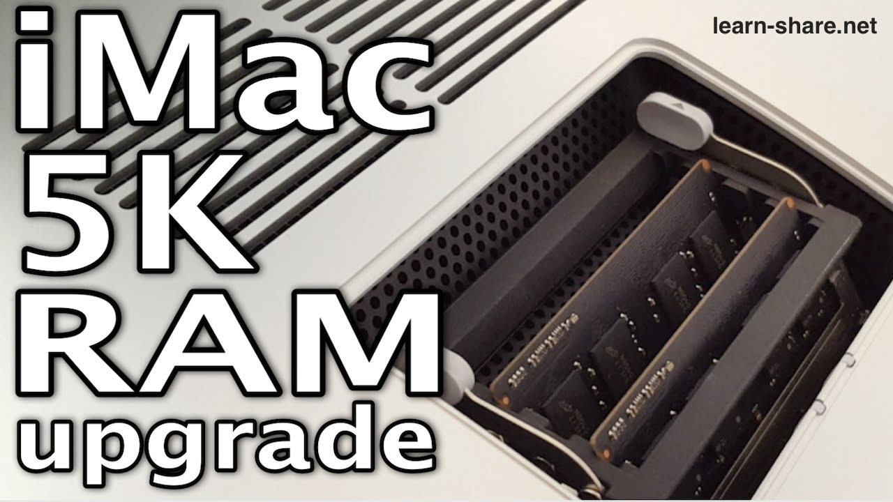 samlet set vægt fatning How to Install Memory iMac 27-inch 5K (RAM Crucial 16GB) - YouTube