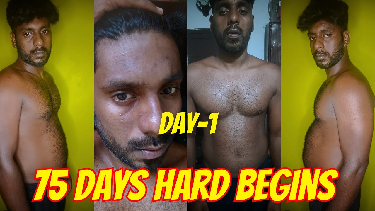 75 days hard challenge begins 4/8/2023 day-1 #75hardchallenge - YouTube
