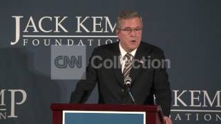 DC:KEMP AWARDS DINNER:JEB BUSH-RATIONAL FRAKKING