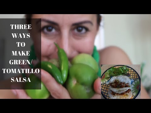 how to generate green salsa