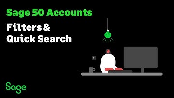 Sage 50 Accounts (UK) - Filters and Quick Search