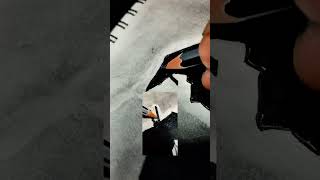 Samurai Drawing With a Katana || NIMKAIxPENCILS || #shorts #drawing #sketch